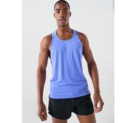 Nike Mens Running Fast Dri-FIT Singlet, Sapphire/Reflective Silv, Size S, Men Apphire/Reflective Silv