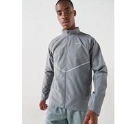 Nike Mens Running Miler UV Repel Jacket, Smoke Grey/Reflective Silv, Size Xl, Men Moke Grey/Reflective Silv