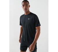 Nike Mens Running Stride Dri-FIT ADV Short Sleeve Top, Black/Reflective Silv, Size S, Men Black/Reflective Silv