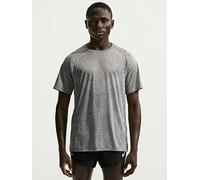 Nike Mens Running Stride Dri-FIT ADV Short Sleeve Top, Grey/Htr/Reflective Silv, Size M, Men Grey/Htr/Reflective Silv