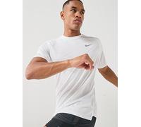 Nike Mens Running Stride Dri-FIT ADV Short Sleeve Top, White/Reflective Silv, Size S, Men White/Reflective Silv