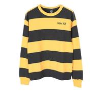 Nike MENS SB Skateboard Striped Skate Sports Crew-neck Golden CV4310-739 XL