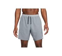 Nike Dri-FIT Stride 2-in-1 7 Inch Men's Running Shorts | UK S in Smoke Grey/Dark Smoke Grey/Reflective Silv