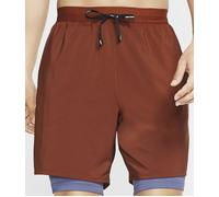 Nike Mens Shorts S Brown Purple Flex Stride 2in1 Running Training AJ7784-226