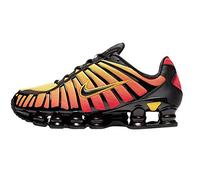 Nike Men's Shox TL Sneaker, Black Black Amarillo University Red, 8.5 UK