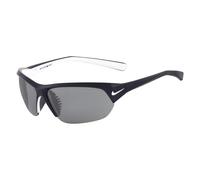 Nike Men's Skylon Ace Rectangular Sunglasses, Shiny Obsidian/White, 69 mm