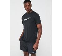 Nike Mens Specs Short Sleeve Hydroguard T Shirt, Black, Size S, Men Black