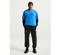Nike Mens Sportswear Air Piped Joggers, Black/White, Size L, Men Black/White