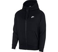 NIKE Mens Sportswear Club Fleece Sweatshirt, Black/Black/White, M EU