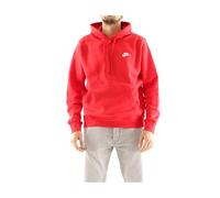 Nike Sportswear Club Fleece Pullover Hoodie - Red - Cotton/Polyester L