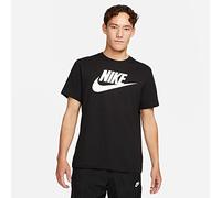 NIKE Men's Sportswear Icon Futura T shirt, Black/(White), S UK