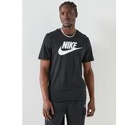 Nike Men's Sportswear Icon Futura T-shirt, Black/White, M