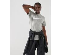 Nike Mens Sportswear Icon Swoosh T-Shirt, Dk Grey Heather/White, Size M, Men Dk Grey Heather/White