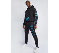 Nike Mens Sportswear Standard Issue Hooded Tracksuit in Black Fleece - Size X-Large