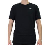 (UK Size XL, Black) Nike NSW Repeat Men's Crew Neck Classic Cotton Summer Gym Retro Casual T-Shirts