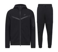 Nike Mens Sportswear Tech Fleece Full Zip Tracksuit Black Cotton - Size Small