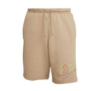 Nike Mens Swoosh Logo Shorts - Light Tan - XS - Light Tan - 80% Cotton/20% Polyester