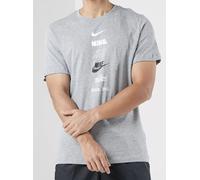 Nike Men's T Shirt Graphic Print Stacked Logo Crew Neck Tee S M L XL XXL