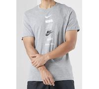 Nike Men's T Shirt Graphic Print Stacked Logo Crew Neck Tee S M L XL XXL