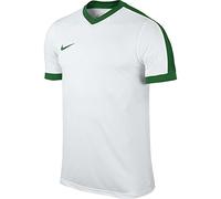NIKE Men's T-Shirt Short Sleeves Striker Iv Soccer, Bianco_Bianco_Verde, S, 725892