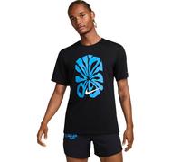 Nike Mens T Shirts Dri-FIT FZ1081 Run Energy Athletic Sportswear Crew Neck Tee - Black