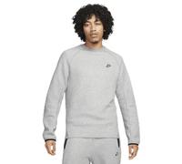 NIKE Mens Tecg Fleece CREW SWEATSHIRT Mens FB7916-063 (DK GREY HEATHER/BLACK), Size M, Dk Grey Heather/Black, Medium