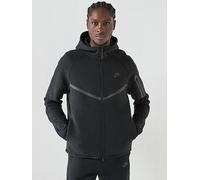 Nike Mens Tech Fleece Full Zip Windrunner Hoodie, Black/Black, Size S, Men Black/Black