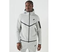 Nike Men's Tch Fleece Full Zip Wr Hoodie Parka Coat, Dk Grey Heather/Black, XXL