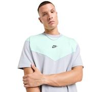 NIKE Mens Tech T Shirt Crew Neck Cotton Tee Grey/Mint IH4301 012 New