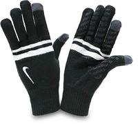 NIKE Mens Tech Touch Screen Grip Stripe gloves Black/White/Size Small/Medium