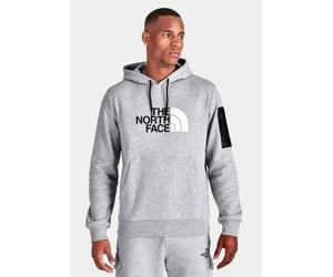 Nike Mens The North Face Logo Woven Pocket Hoodie in Light Grey Fleece - Size X-Small