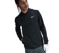 Nike Mens Therma Flex Dri-FIT Golf Hoodie - Black/White - Black/White - L - 91% Polyester/9% Spandex
