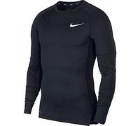 NIKE Men's Tight Fit Long Sleeve Knit, Black White, XXL UK
