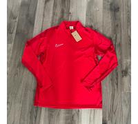 Nike Mens Tracksuit Dri-Fit Top 1/4 Zip Jacket Long Sleeve - Red (Large) New