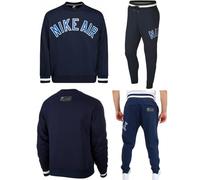 Men's Nike Air Crew Neck Tracksuit Fleece Sweatshirt Navy Sports top size M