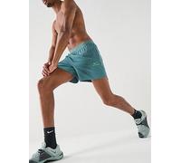 Nike Mens Training Dri-FIT 6 Inch Shorts, Mineral Slate/Green Strike, Size S, Men Mineral Slate/Green Strike