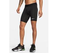 Nike Mens Training Dri-FIT Fitness Long Shorts, Black/White, Size L, Men Black/White