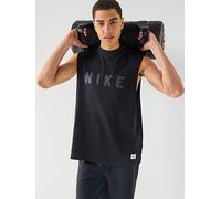 Nike Mens Training Dri-FIT Tank Top, Black/Black, Size L, Men Black/Black