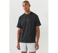 Nike Mens Training Peak Tonal Logo T-Shirt, Black/Black, Size S, Men Black/Black