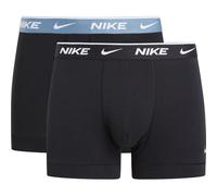 Nike Men's Trunk 2pk Underwear, Black-Smokey Blue Wb/Black, M