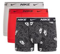 Nike Men's Trunk 3pk Underwear, Blk Nk Lg PRNT/Colge Grey/Uni Red, M