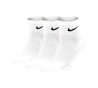 NIKE Men's U Nk Everyday Cush Ankle 3pr Socks, White, L UK