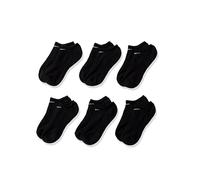 NIKE Men's U Nk Everyday Cush Ns 6pr 132 No Show Sock, Black/White, S