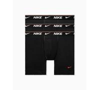 Nike mens Ultra Comfort Boxer Brief Underwear (3-pack), Black/Black/Black, XXL