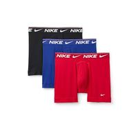 Nike Men's Ultra Comfort Boxer Brief Underwear (3-Pack), Gym Red/Deep Royal Blue/Black, XL