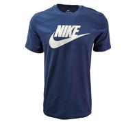NIKE Mens Unisex Graphics Logo Sportswear T Shirt 100% Cotton Navy & White Size Medium