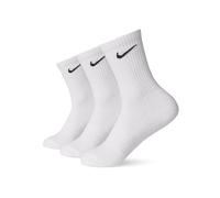 NIKE Men's Unisex U Nk Everyday Ltwt Crew 3pr Training Socks 3 Pair , White, 2 5 UK Manufacturer Size S
