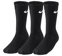 Nike Men's V Cush Crew 3P Value 108 Socks, Black/White, L