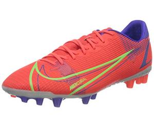 NIKE Men's Vapor 14 Academy AG Sneaker, Bright Crimson/Metallic Silver, 8.5 UK