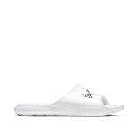 Nike Mens Victori Shower Sliders in White/Black - White & Black - Size UK 14